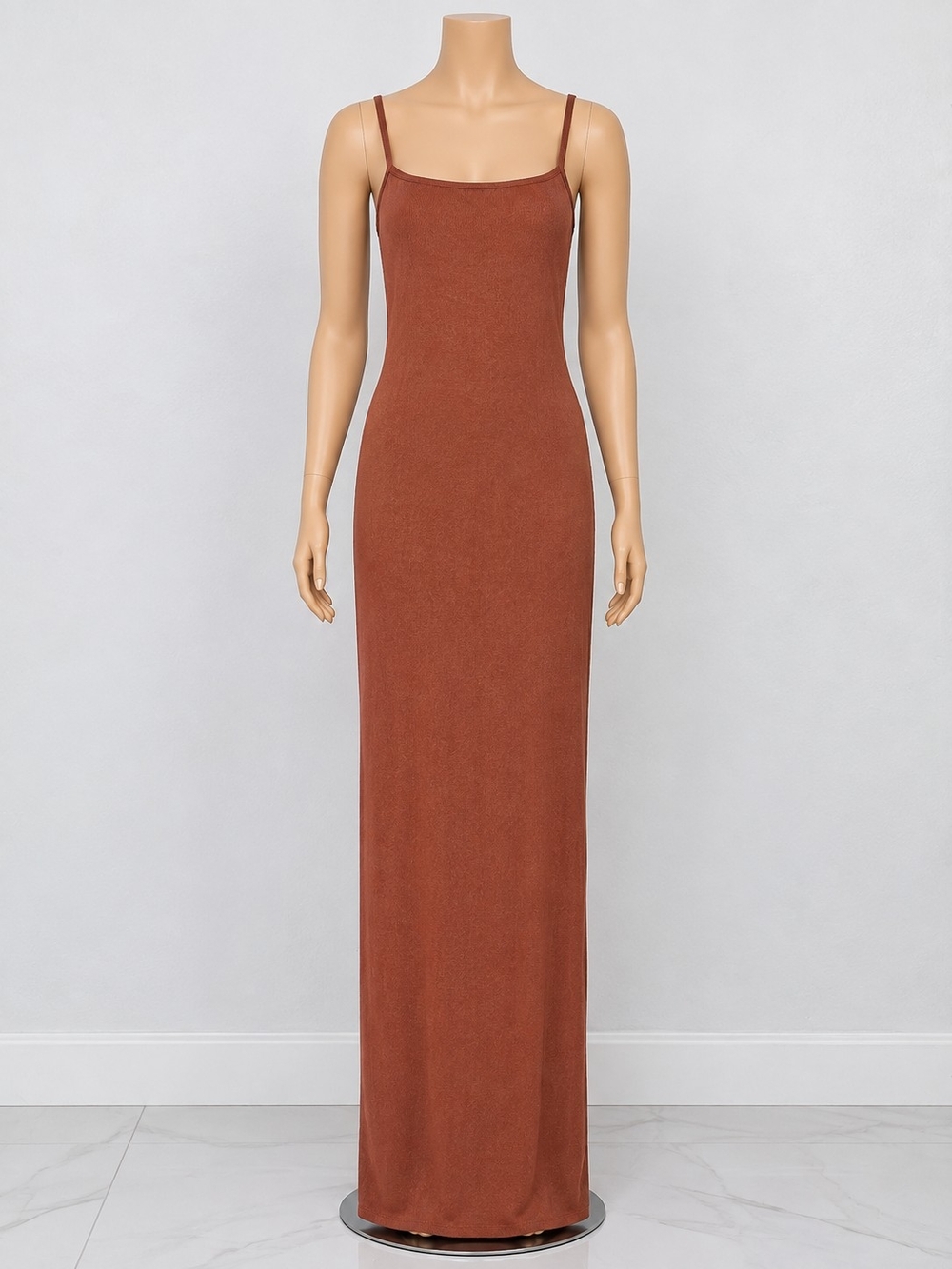 wild fable Rust Spaghetti-Strap Maxi Dress